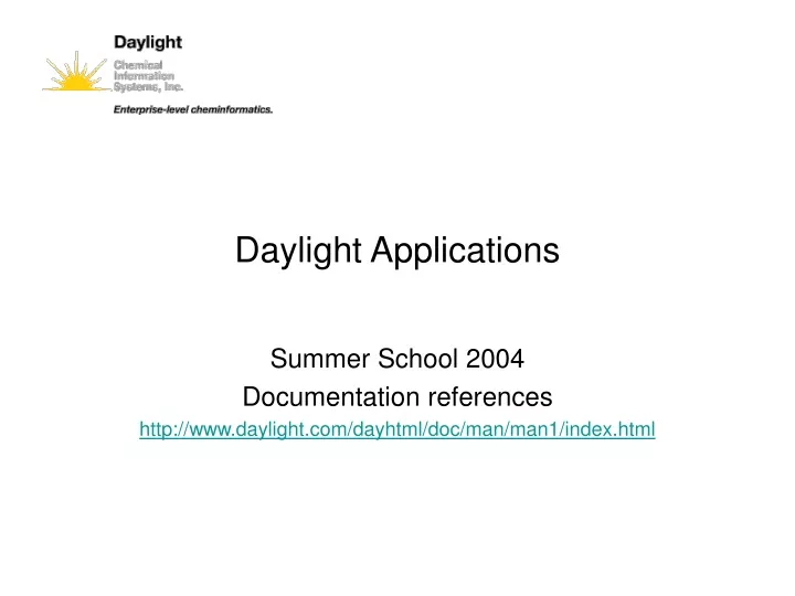 daylight applications