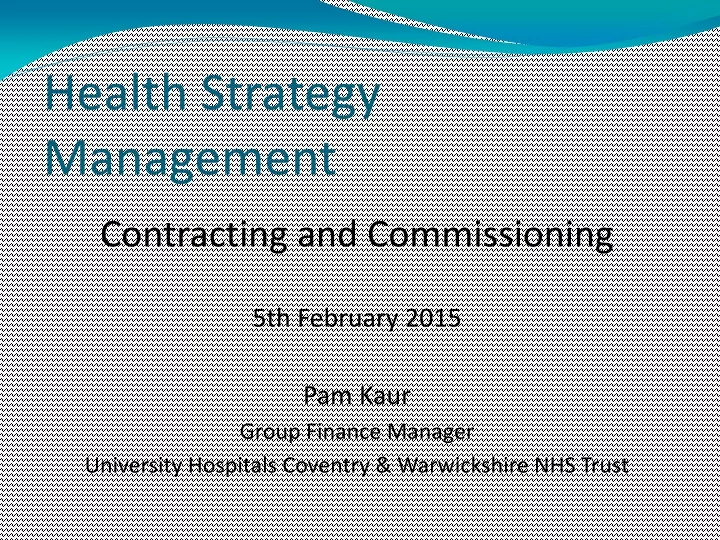 health strategy management
