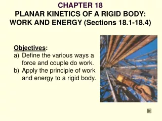 CHAPTER 18  PLANAR KINETICS OF A RIGID BODY:  WORK AND ENERGY (Sections 18.1-18.4)