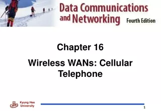 Chapter 1 6 Wireless WANs: Cellular Telephone