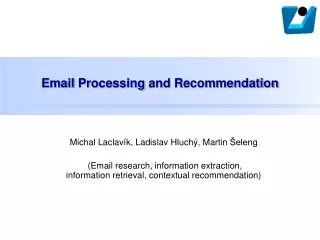 Email Processing  and  Recommendation