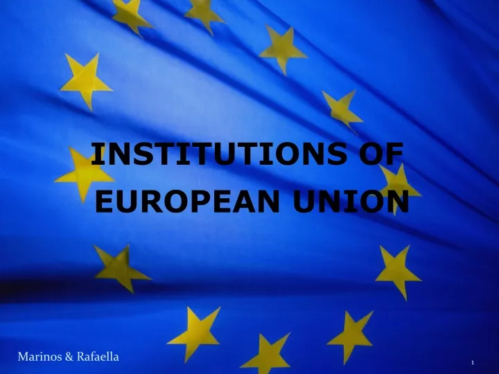 institutions of european union