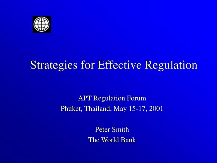 strategies for effective regulation