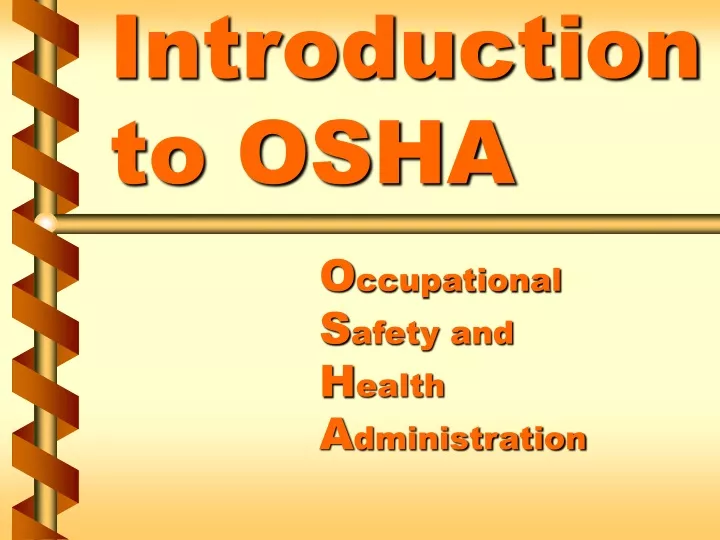 introduction to osha