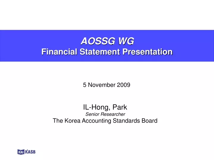 aossg wg financial statement presentation