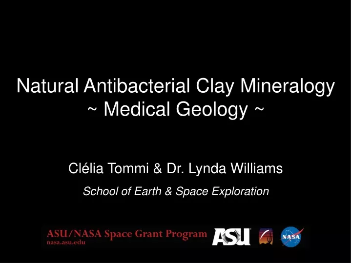 cl lia tommi dr lynda williams school of earth space exploration