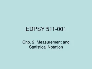 EDPSY 511-001