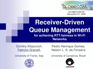 Receiver-Driven Queue Management for achieving RTT-fairness in Wi-Fi Networks