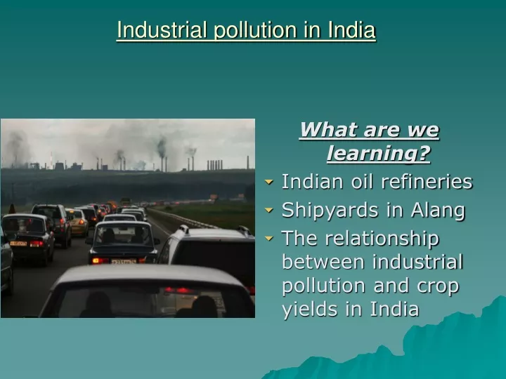 industrial pollution in india