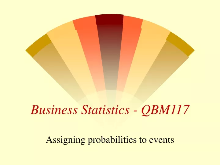 business statistics qbm117
