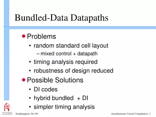 Bundled-Data Datapaths