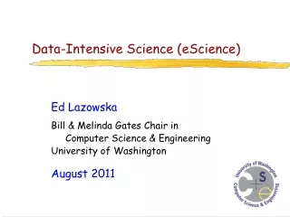 Data-Intensive Science (eScience)