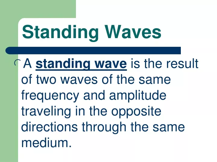 standing waves