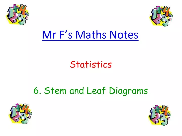 mr f s maths notes