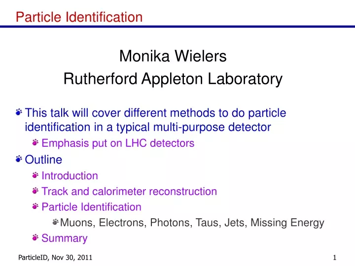 particle identification