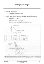 Real Edge and Circle Discovery Techniques using Hough Transform - slide 1