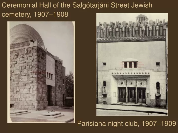 ceremonial hall of the salg tarj ni street jewish cemetery 1907 1908