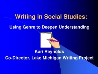 Writing in Social Studies: