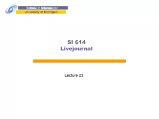 SI 614 Livejournal
