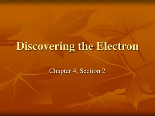 Discovering the Electron