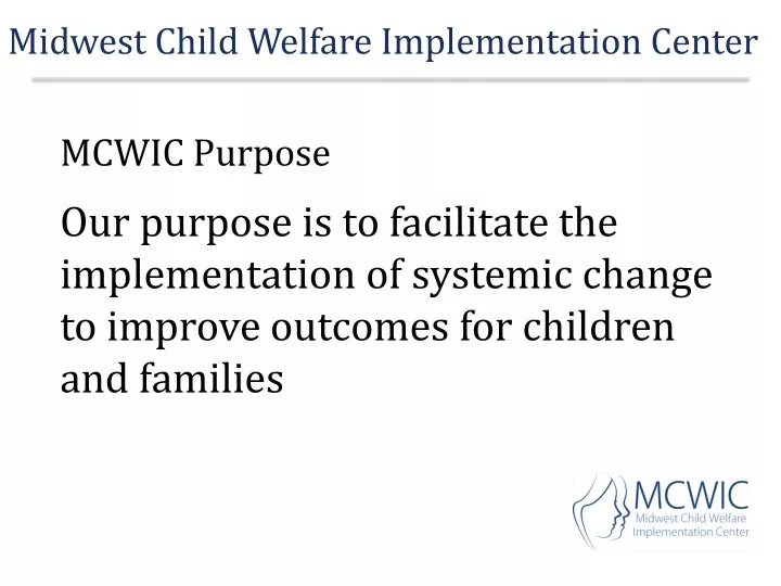 midwest child welfare implementation center