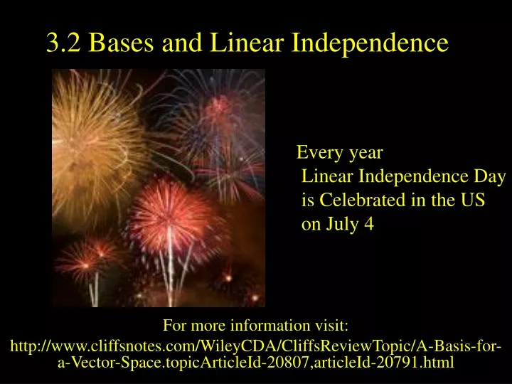 3 2 bases and linear independence