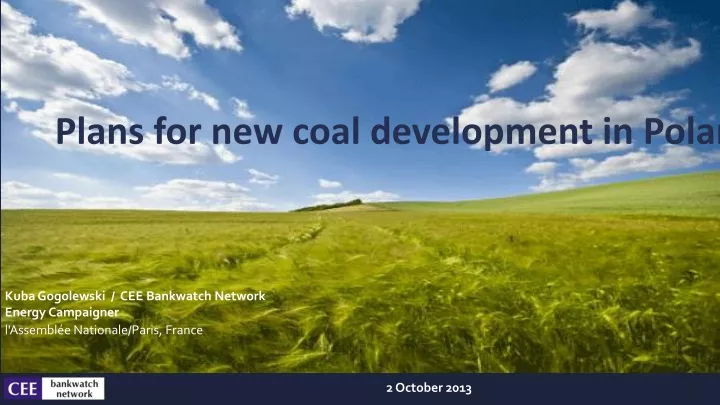 plans for new coal development in poland