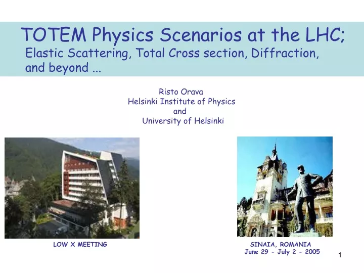 totem physics scenarios at the lhc elastic