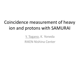 Coincidence measurement of heavy ion and protons with SAMURAI