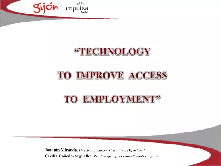 technology to improve access to employment