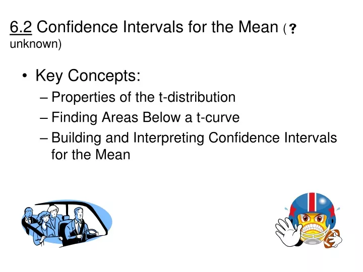 6 2 confidence intervals for the mean unknown