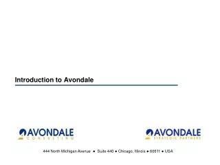 Introduction to Avondale