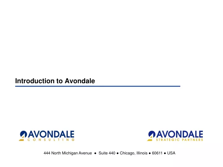 introduction to avondale