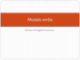 Modals verbs