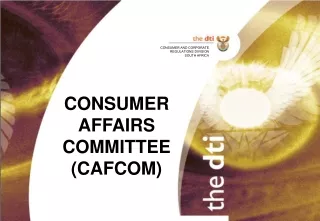 CONSUMER AFFAIRS  COMMITTEE (CAFCOM)