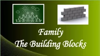 Family  The Building Blocks
