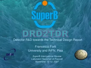 Detector R&amp;D towards the Technical Design Report