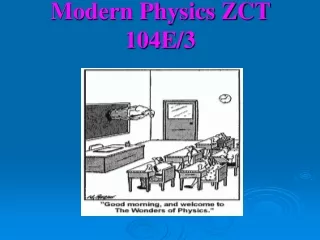 Modern Physics ZCT 104E/3