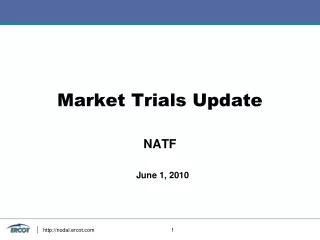 Market Trials Update