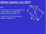 Efficient Minimum Spanning Trees Algorithms: Kruskal and Prim - slide 1