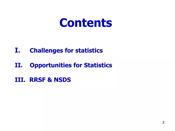 contents challenges for statistics
