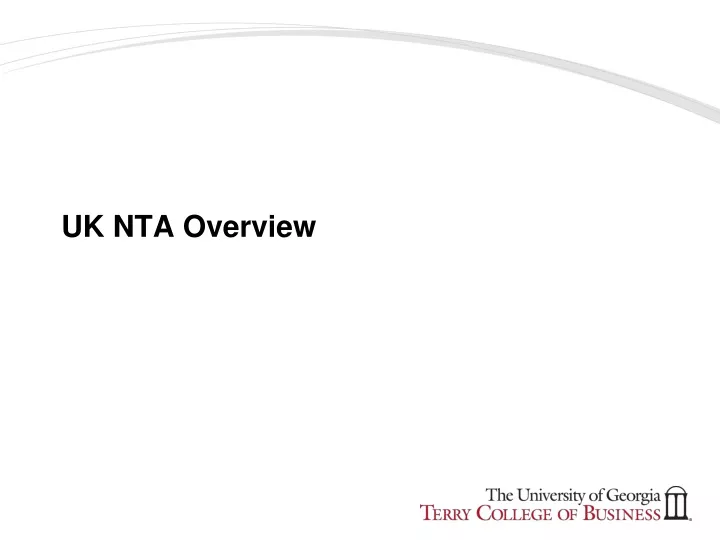 uk nta overview