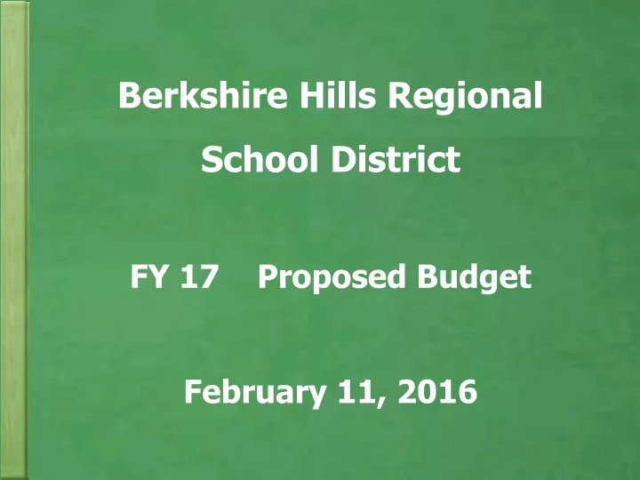 berkshire hills regional school district