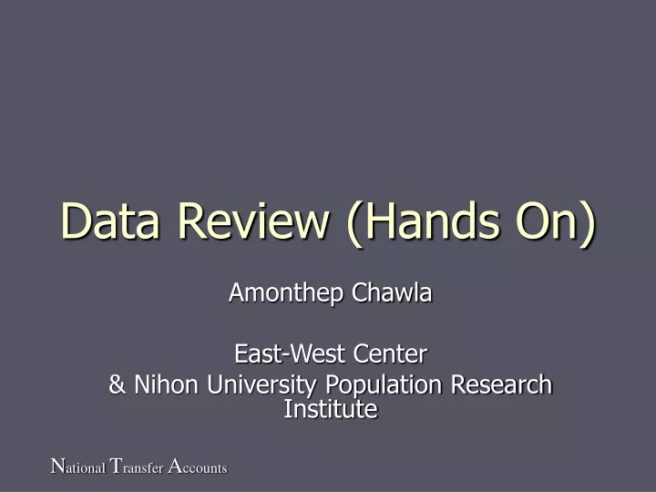 data review hands on