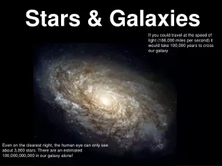 Stars &amp; Galaxies
