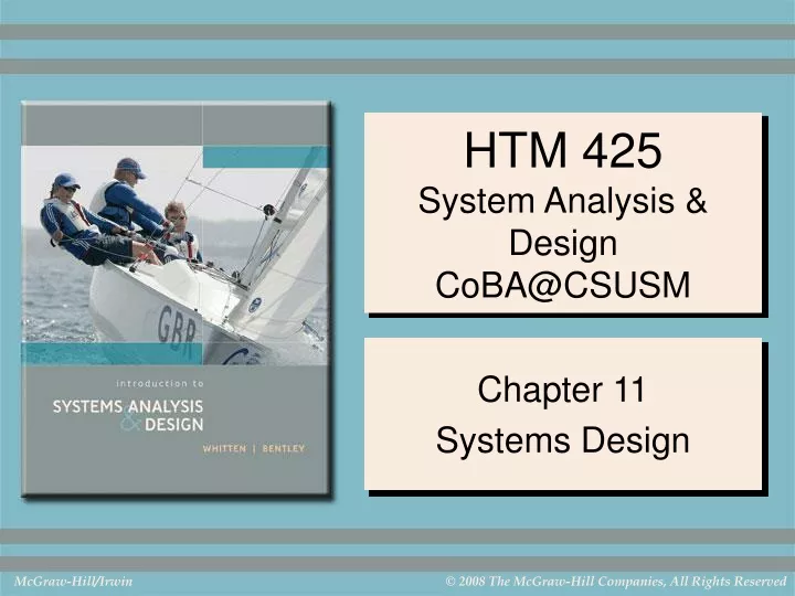htm 425 system analysis design coba@csusm