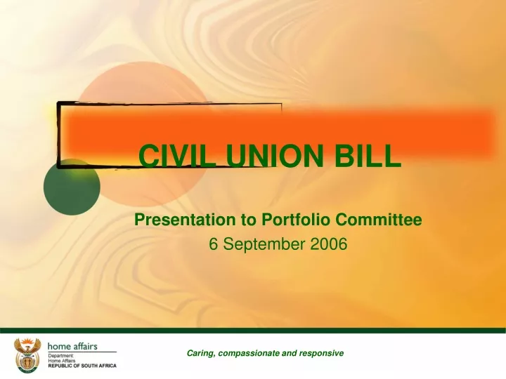 civil union bill