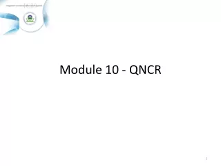 Module 10 - QNCR