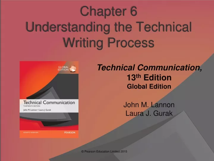chapter 6 understanding the technical writing process