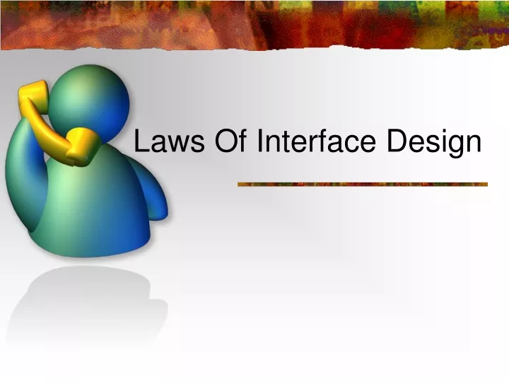laws of interface design